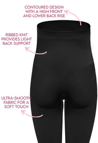 Maternity Leggings with Tummy Support - 2 Pack