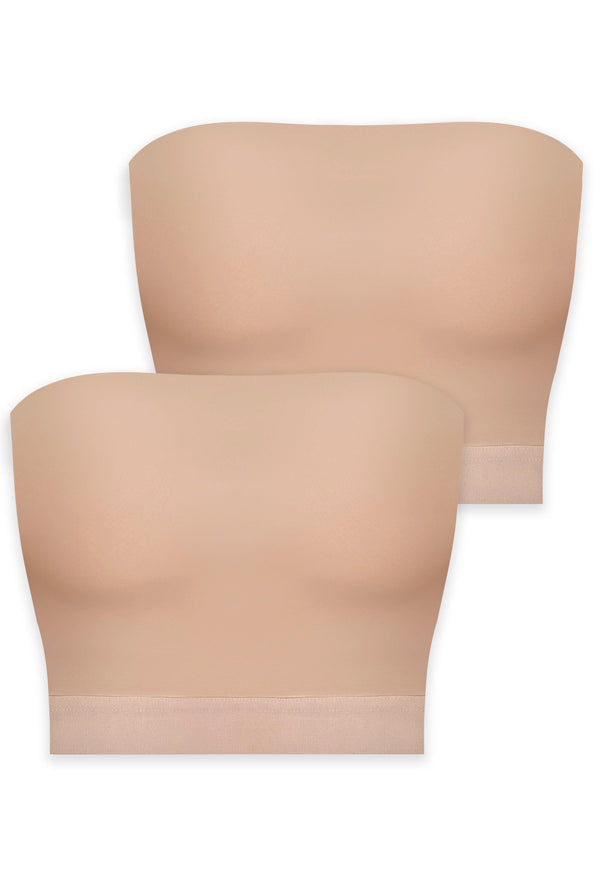 High Compression Minimizing Bandeau - 2 Pack