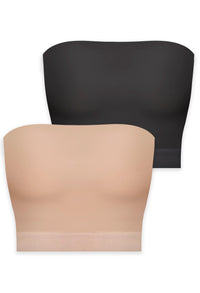High Compression Minimizing Bandeau - 2 Pack