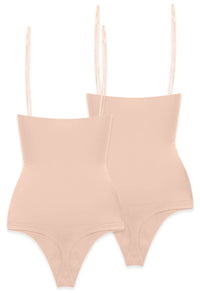 Underbust Stay Up Shaping Thong - 2 Pack