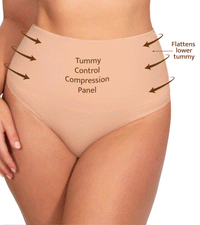 High Waist Shaping Thong - 3 Pack