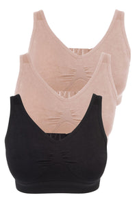 Minimizer Wire Free Bra - Travel Bra 3 Pack
