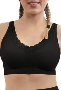 Lace Minimizer Wire Free Bra - Travel Bra 3 Pack