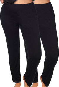 Bamboo Pajama Straight Leg Pants - 2 Pack