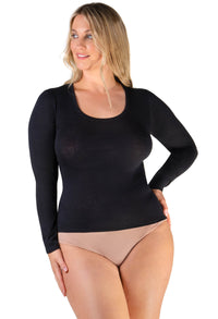 Superfine 100% Cotton Long Sleeve Top - 2 Pack