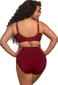Lace Minimizer Wire Free Bra - Travel Bra 3 Pack