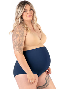 Maternity Underbust Cotton Rich Full Brief - Fancy 3 Pack