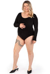 Maternity Long Sleeve Bamboo Bodysuit