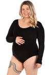 Maternity Long Sleeve Bamboo Bodysuit