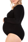 Maternity Long Sleeve Bamboo Bodysuit