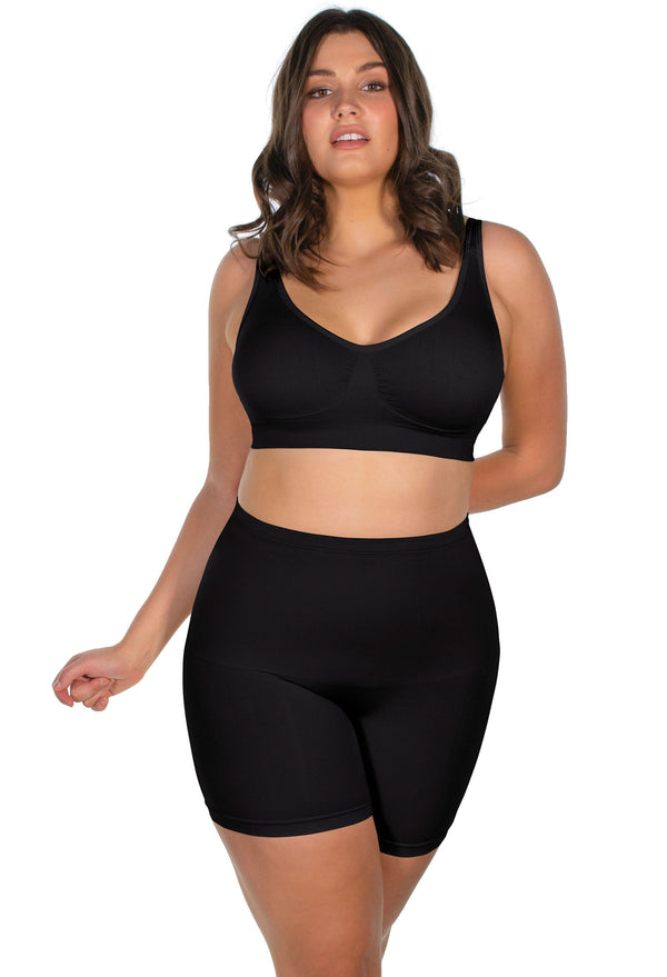 Stay Up Silicone Band Shaping Shorts - 2 Pack