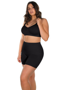 Stay Up Silicone Band Shaping Shorts - 2 Pack