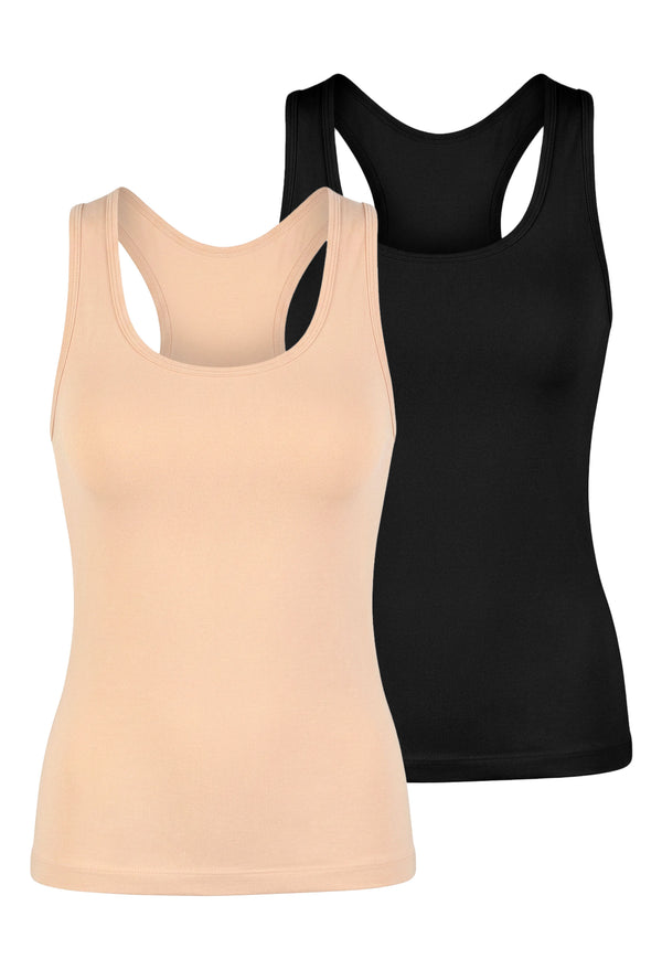 Cotton Chest Binder Racerback Top - 2 Pack