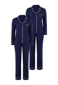 Navy Buttery Soft Bamboo Pajama Set