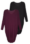 Maternity Bamboo Night Dress - 2 Pack
