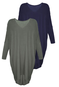 Maternity Bamboo Night Dress - 2 Pack
