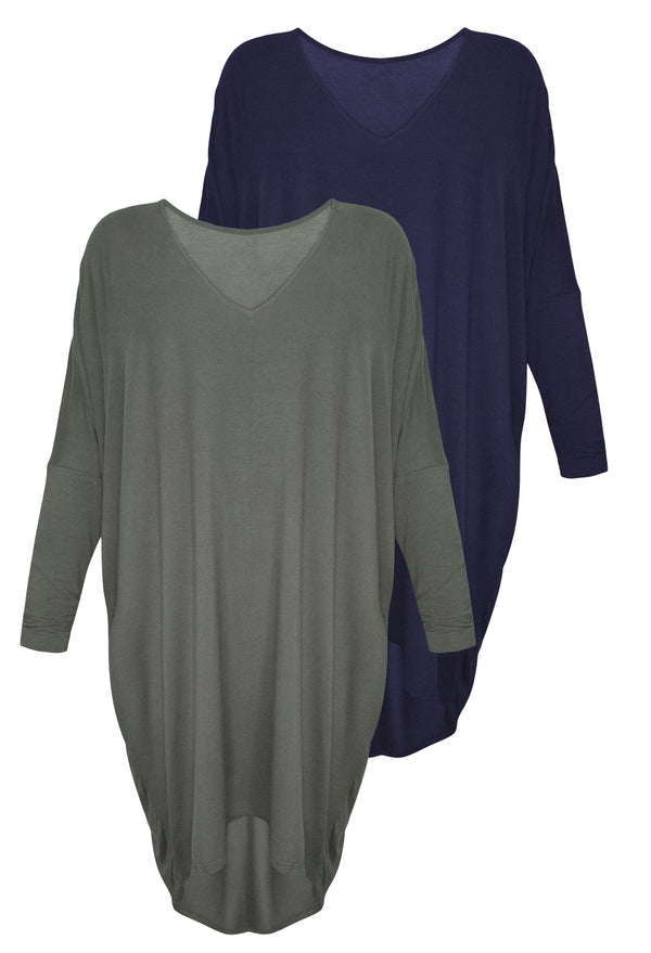 Maternity Bamboo Night Dress - 2 Pack