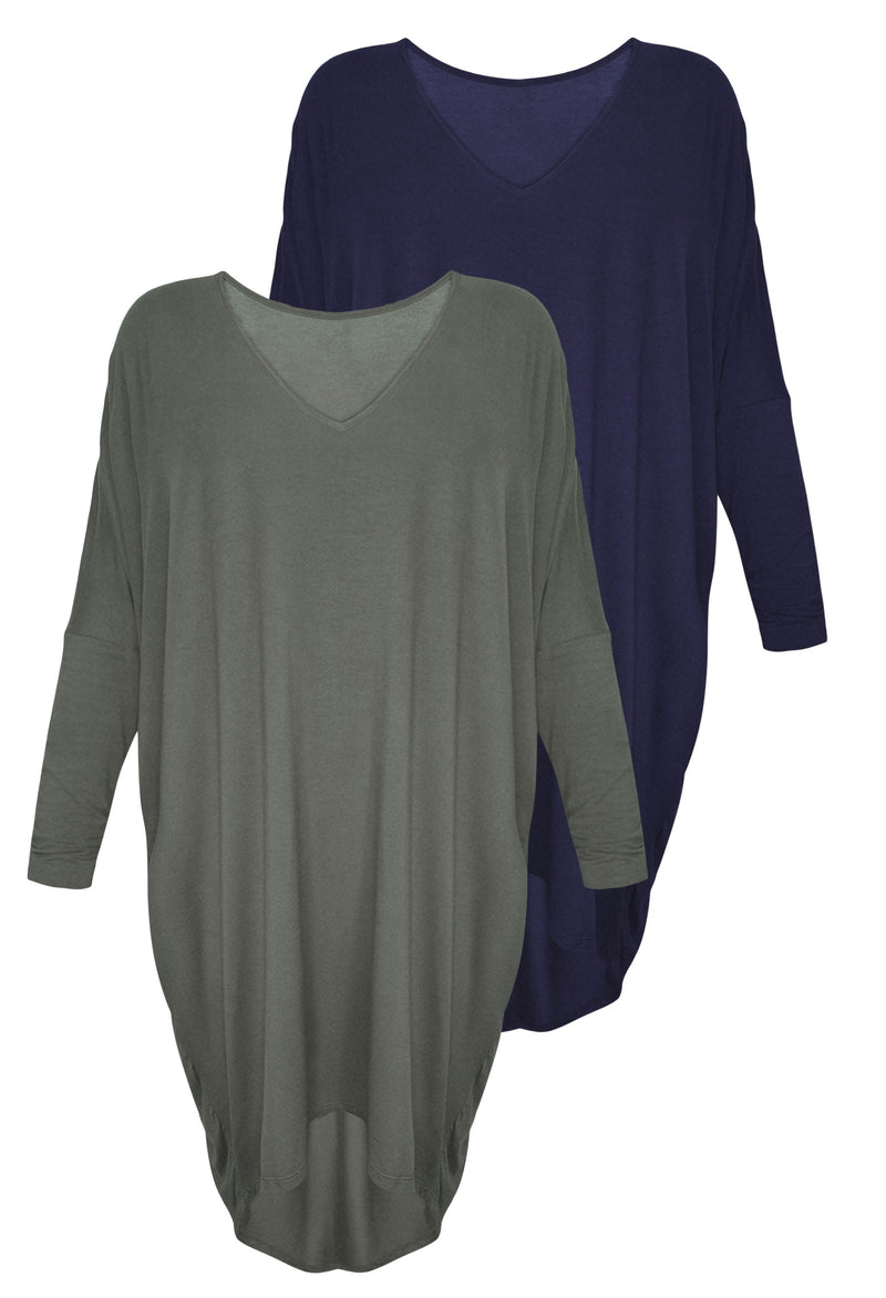 Maternity Bamboo Night Dress - 2 Pack