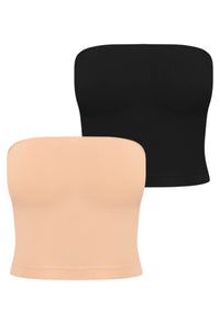 Cotton Comfort Seamless Minimising Tube - 2 Pack