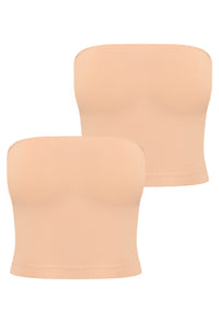 Cotton Comfort Seamless Minimising Tube - 2 Pack