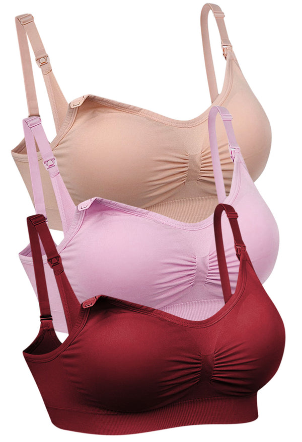 Bamboo Wire Free Maternity & Nursing Bra - 3 Pack