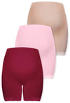 Maternity Anti Chafing High Rise Petite Cotton Rich Shorts - 3 Pack