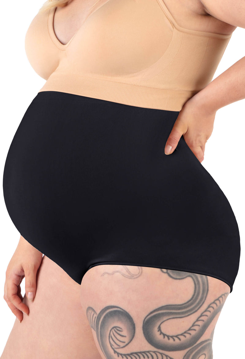 Maternity Underbust Cotton Rich Full Brief - Fancy 3 Pack