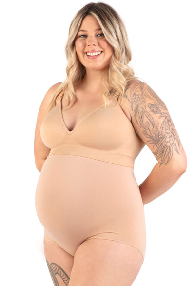 Maternity Underbust Cotton Rich Full Brief | Neutrals 3-Pack