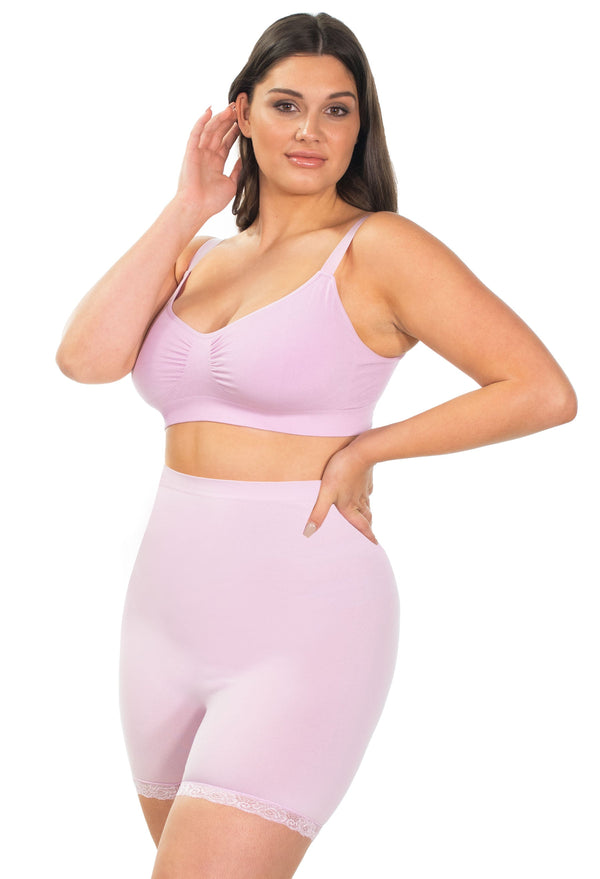 High Rise Cotton Rich Thermal Petite Shorts