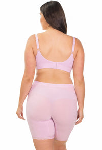 Anti Chafing Lace Midi Cotton Rich Shorts | Lilac Snow