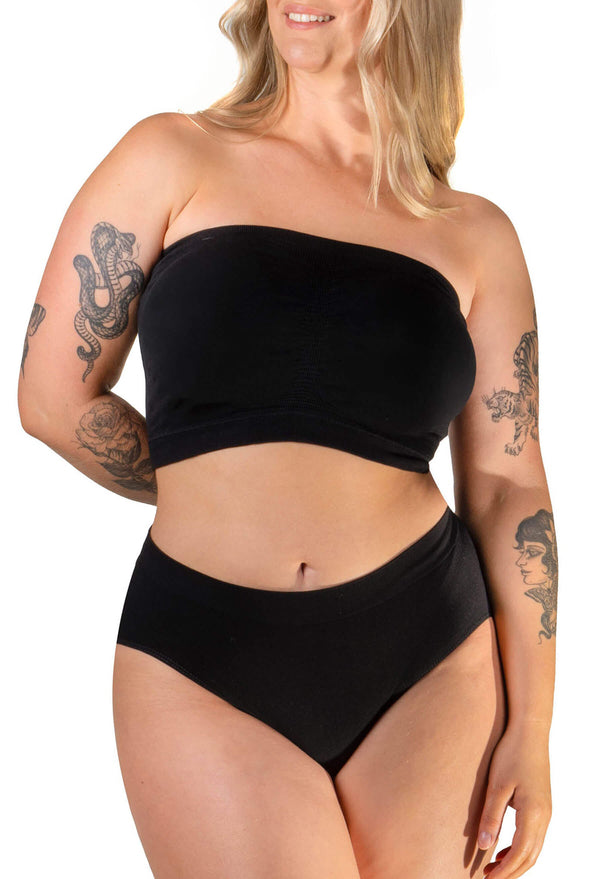 Full Bust Bamboo Wire Free Strapless Maternity & Nursing Set