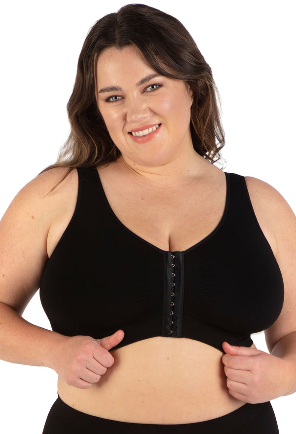 Padded Front Close Bra - Wirefree Support