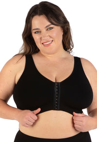 Black seamless bra, smooth fit