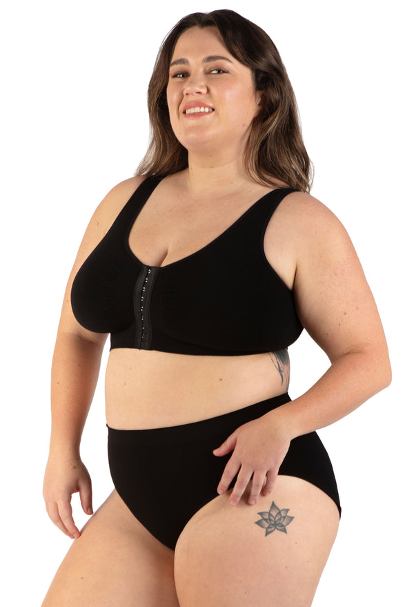 Padded Front Close Bra - Wirefree Support