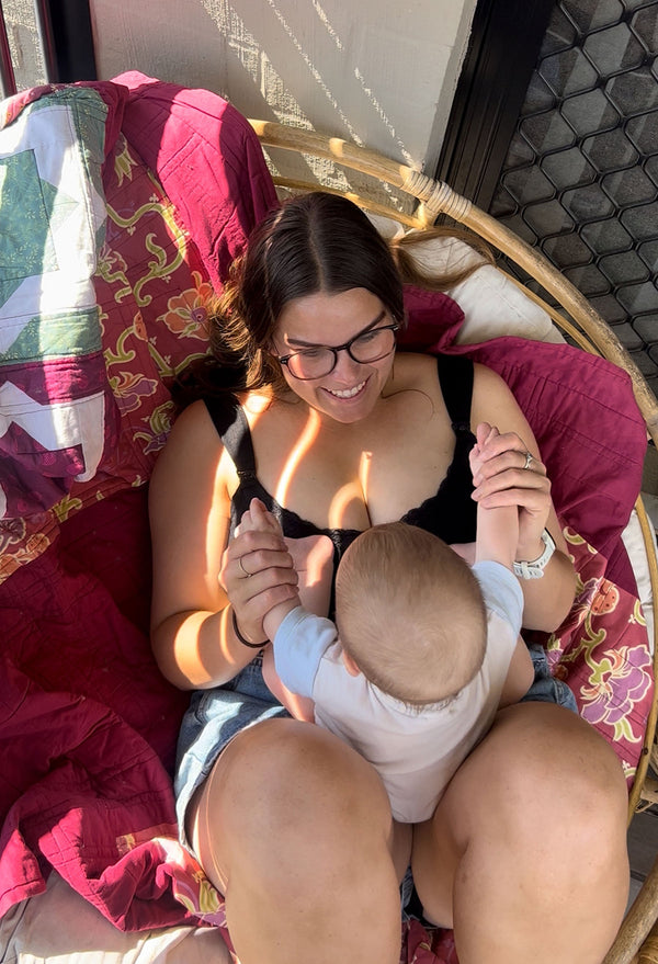 Cushion Padded Strap Wire Free Maternity and Nursing Bra + Bra Extender Set