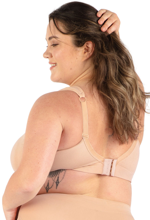 3 Pack Cushion Padded Strap Wire Free Maternity and Nursing Bra + Bra Extender Set