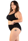 3 Pack Cushion Padded Strap Wire Free Maternity and Nursing Bra + Bra Extender Set