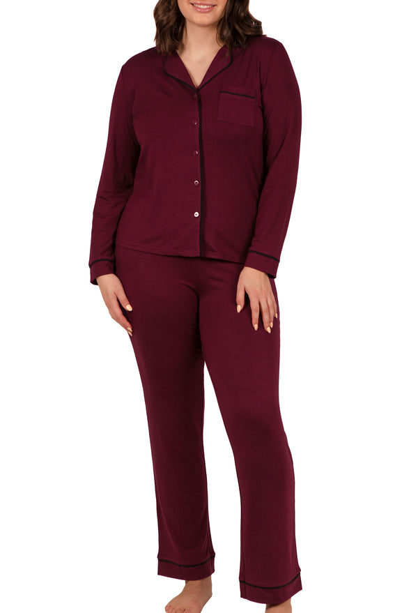 Navy Buttery Soft Bamboo Pajama Set