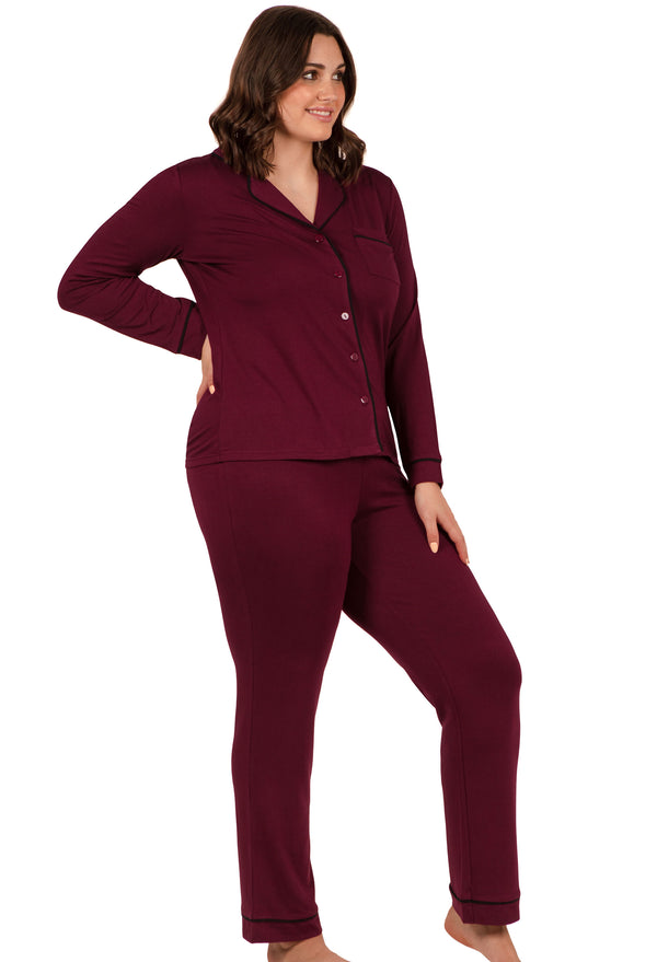 Navy Buttery Soft Bamboo Pajama Set