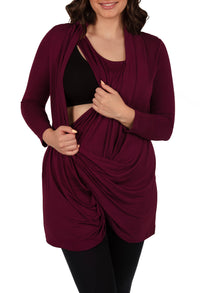 Bamboo Soft Drape Nursing Top - 2 Pack