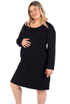 Bamboo Long Sleeve Nursing Dress