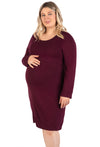 Bamboo Long Sleeve Nursing Dress