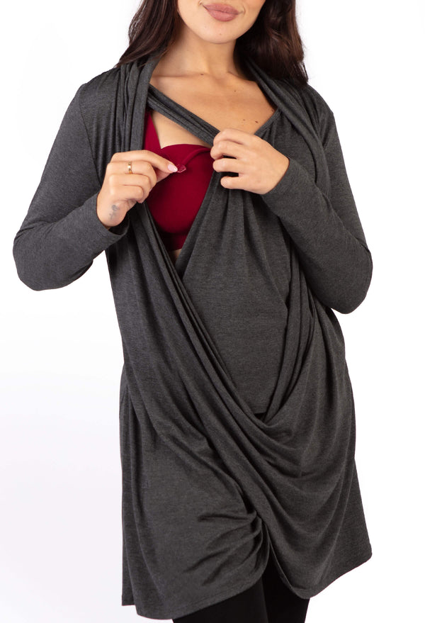 Bamboo Soft Drape Nursing Top - 2 Pack