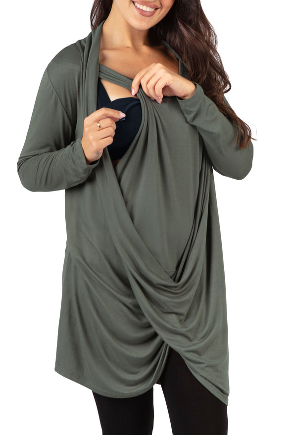 Bamboo Soft Drape Nursing Top - 2 Pack