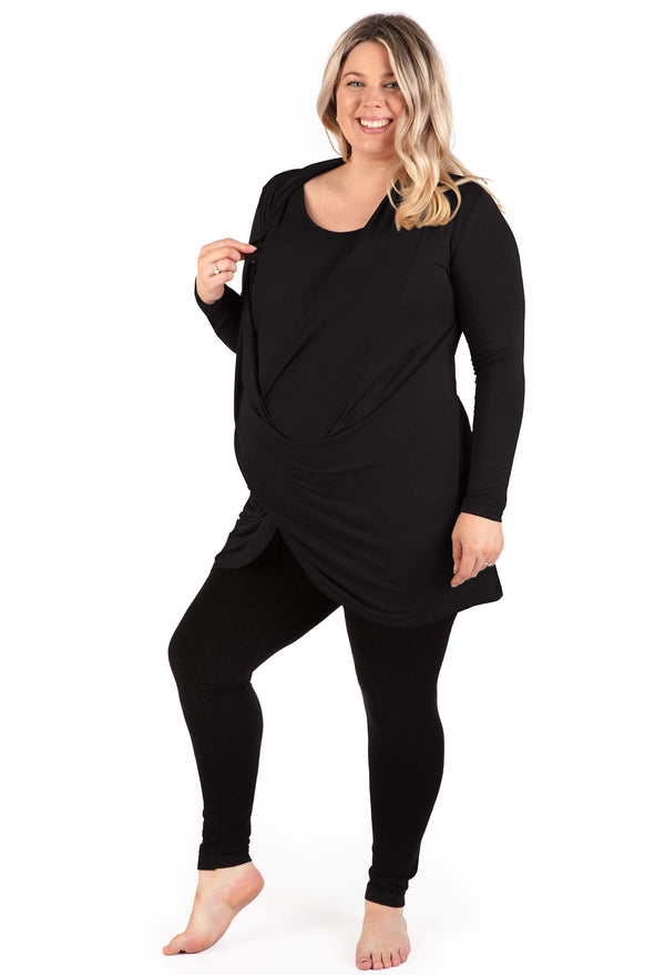 Bamboo Soft Drape Nursing Top