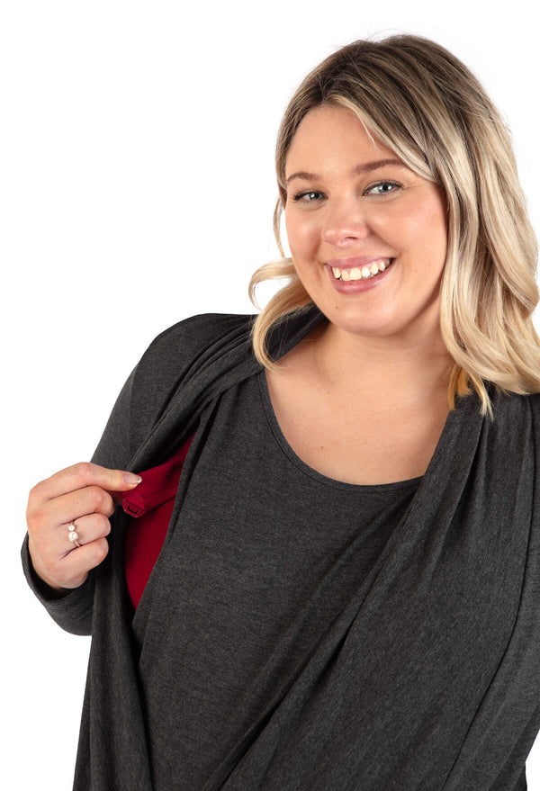 Bamboo Soft Drape Nursing Top