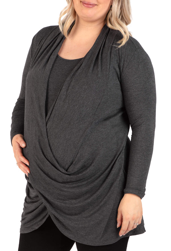 Maternity & Nursing Bamboo Soft Drape Top