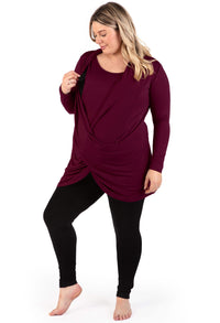 Bamboo Soft Drape Nursing Top