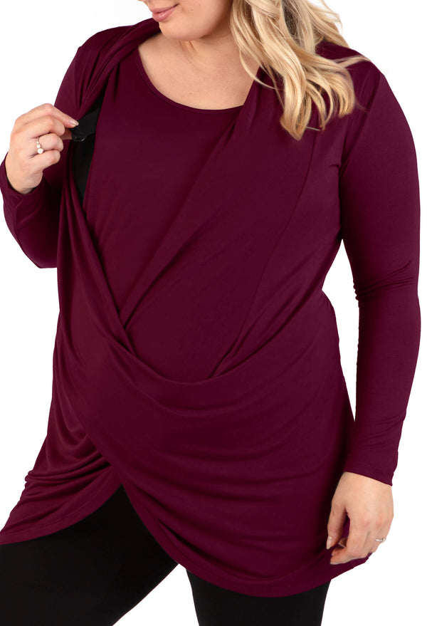 Maternity & Nursing Bamboo Soft Drape Top