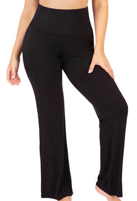 Bamboo Long Sleeve Top and Flare Pants Pajama Set